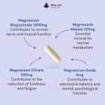 High Strength Magnesium Glycinate Complex 2000mg 120 Capsules