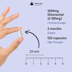 High Strength Magnesium Glycinate Complex 2000mg 120 Capsules