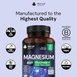 High Strength Magnesium Glycinate Complex 2000mg 120 Capsules