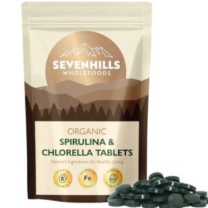 Organic Chlorella & Spirulina Tablets, 360 Count
