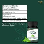 Organic Tulsi Tablets - Holy Basil 120 Count