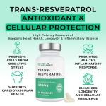 High Purity Trans-Resveratrol 500mg - 60 Capsules