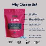 Biotin 10,000mcg, Zinc & Copper for Healthy Hair