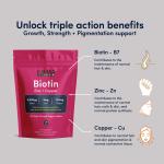 Biotin 10,000mcg, Zinc & Copper for Healthy Hair