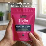 Biotin 10,000mcg, Zinc & Copper for Healthy Hair