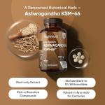 Ashwagandha KSM-66 1500mg - 180 Easy-to-Swallow Tablets