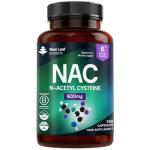 NAC N-Acetyl-Cysteine 600mg Vegan Capsules 180 Count