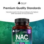 NAC N-Acetyl-Cysteine 600mg Vegan Capsules 180 Count