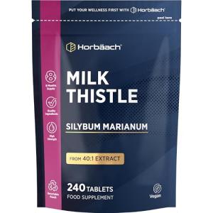 High Strength Milk Thistle Tablets - 240 Vegan Caps