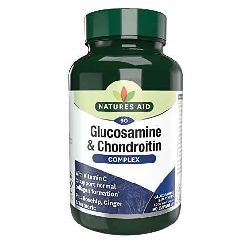Natures Aid Glucosamine 500mg & Chondroitin 100mg Complex (90 Vcaps)