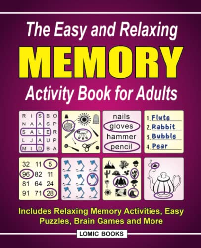 Relaxing Memory Activity Book for Adults with Puzzles