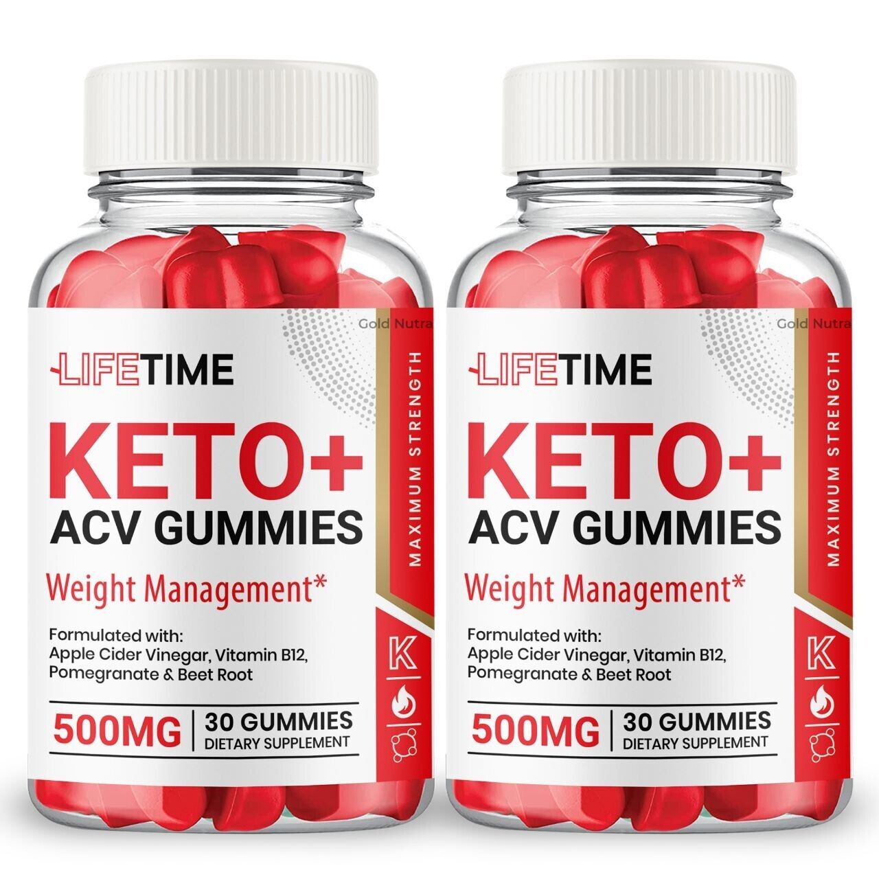 Lifetime Keto ACV Gummies - Max Strength [2 Pack]