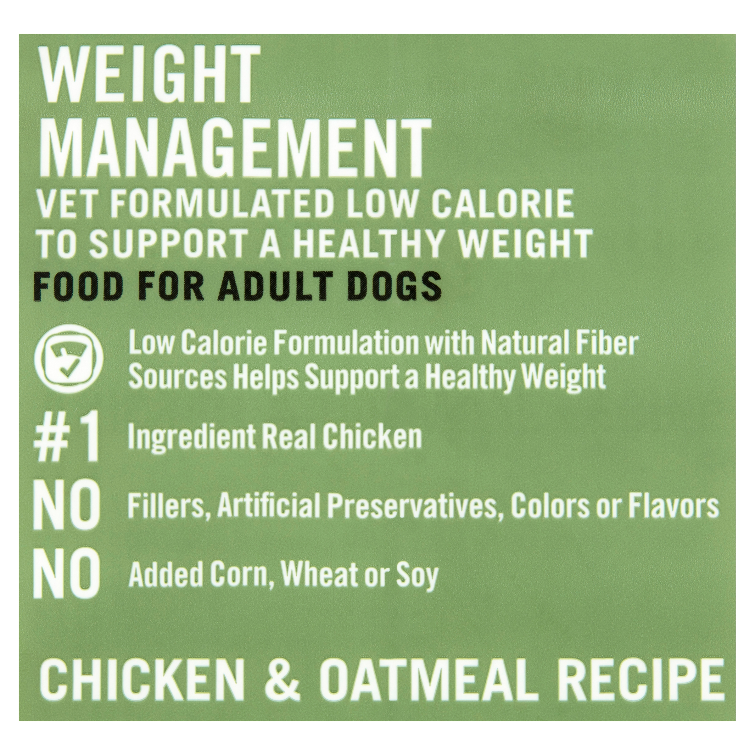 Pure Balance Pro+ Weight Management Chicken & Oatmeal Recipe Dry Dog Food, 8 lbs