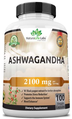 Pure Organic Ashwagandha Capsules - Stress Relief, Mood Support