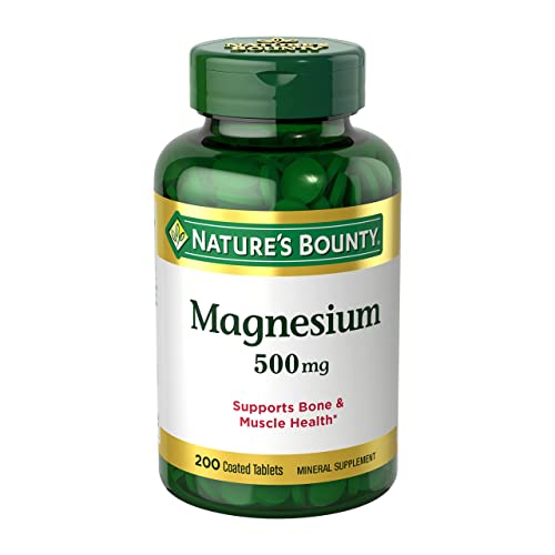 Nature's Bounty Magnesium Tablets, 200 ct