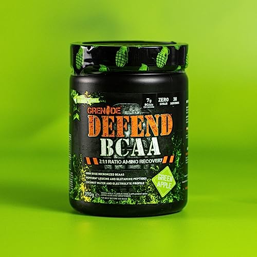 Grenade Defend BCAA Powder (Green Apple, 390g)