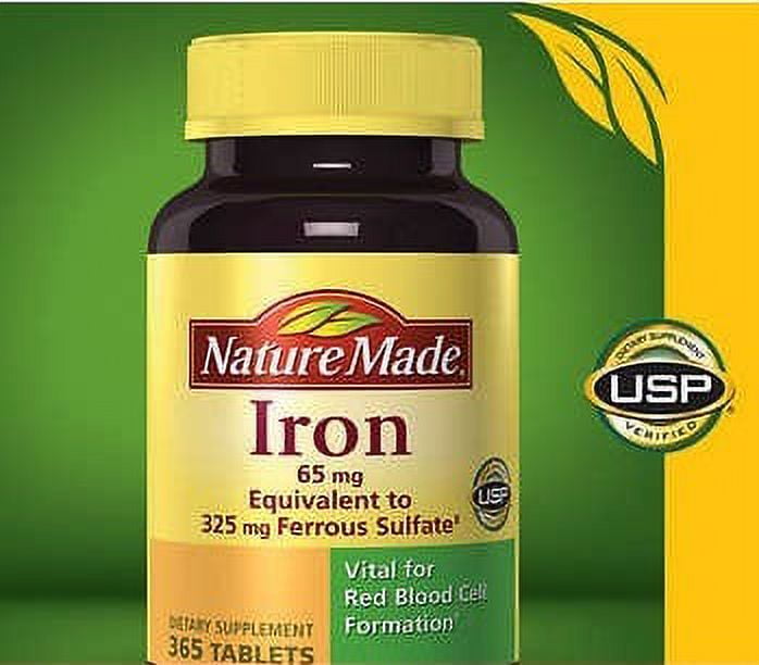 Nature Made Iron 65 mg., 365 Tablets