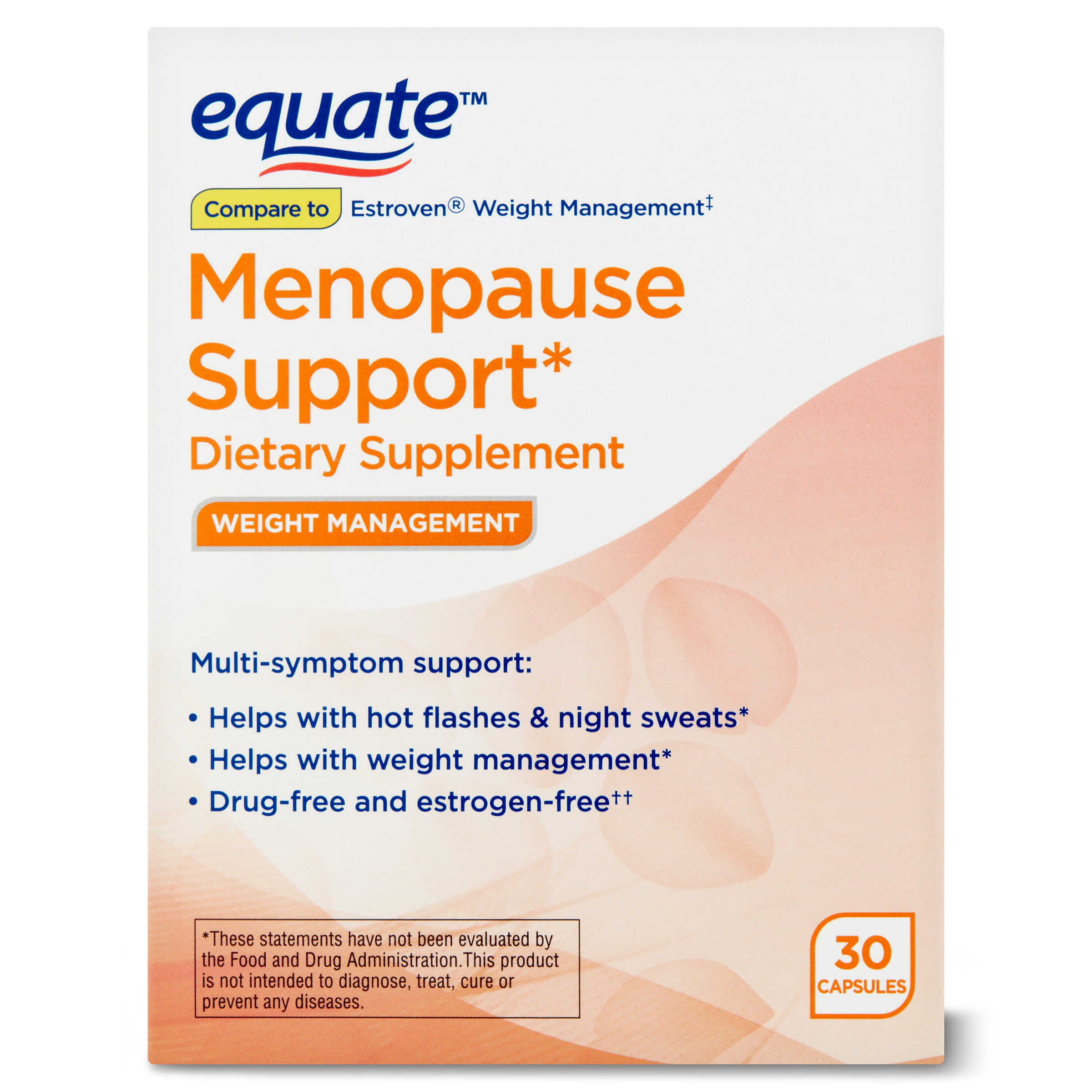 Equate Menopause Support Weight Management Dietary Supplement, 30 count
