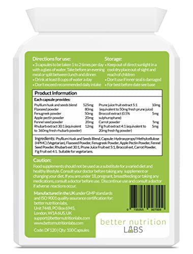Natural Dietary Fiber Complex Supplement by Better Nutrition