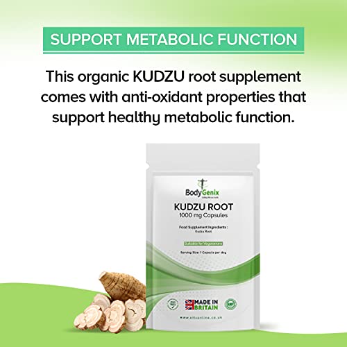 Bodgyenix 1000mg Kudzu Root Veggie Capsules
