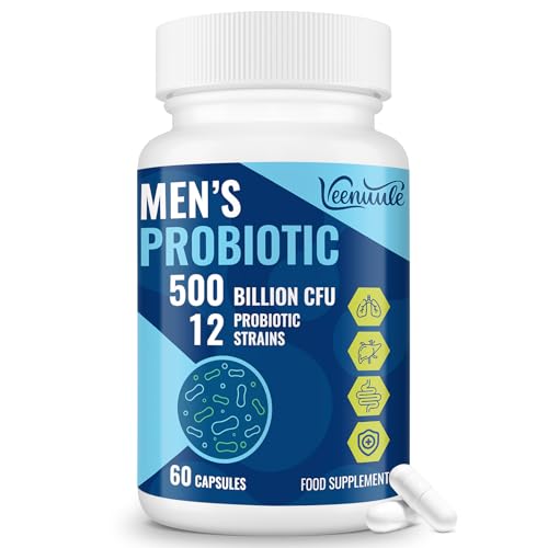 500 Billion CFU Probiotics for Men's Gut Health