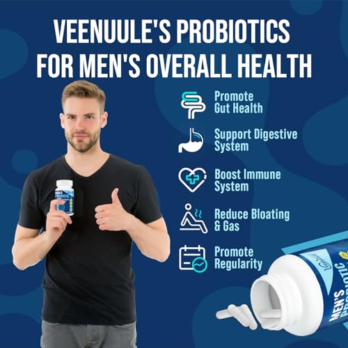 500 Billion CFU Probiotics for Men's Gut Health
