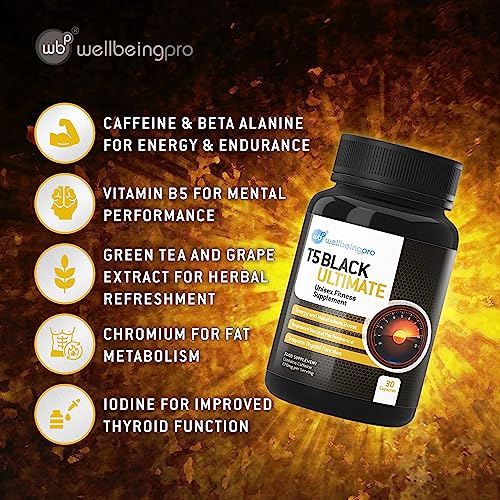 WBP T5 Black Ultra Thermogenic Fat Burner 30 Caps