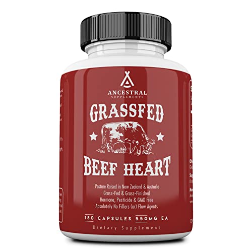 Grass Fed Beef Heart & Liver Supplement, 180 Caps