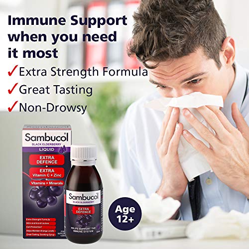Sambucol Elderberry Immune Support with Vitamins & Zinc