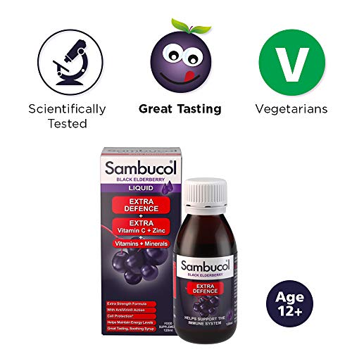 Sambucol Elderberry Immune Support with Vitamins & Zinc
