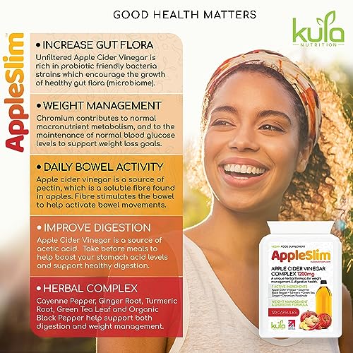 AppleSlim Apple Cider Vinegar Capsules for Weight Management