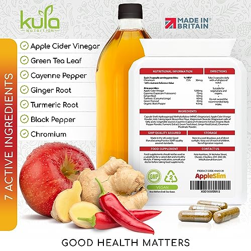 AppleSlim Apple Cider Vinegar Capsules for Weight Management