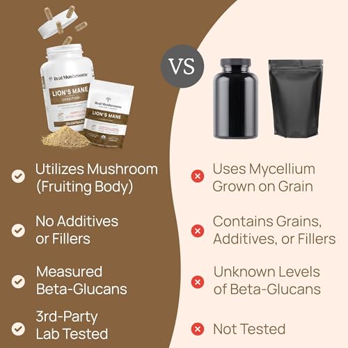 Lion's Mane Mushroom Extract Powder, 120 Capsules