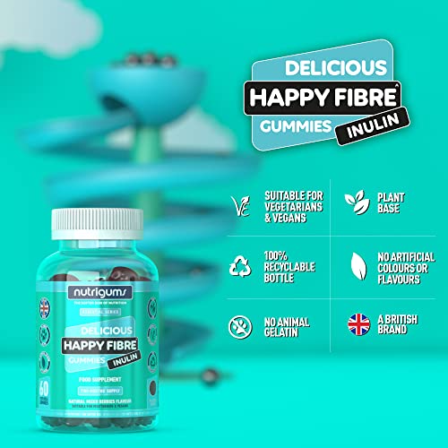 Happy Fibre Prebiotic Gummies | Mixed Berry Flavor