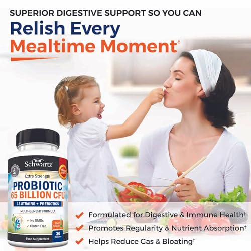 Probiotic 65 Billion Capsules for Digestive Health