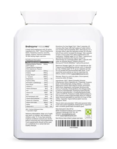 Brainzyme® Focus Pro Nootropic for Clear Thinking