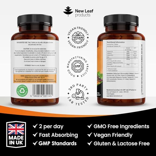 Vitamin D Immune Support Tablets with C, B12, Zinc