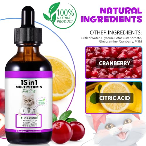 15-in-1 Cat Vitamins with Glucosamine and Cranberry
