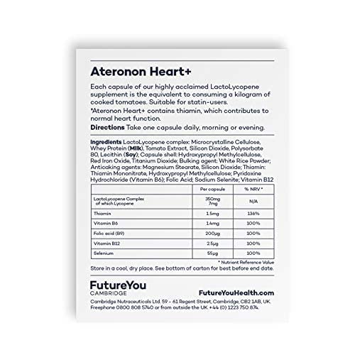 Ateronon Heart+ Health Capsules with Lycopene & B Vitamins