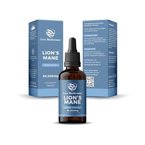 Lion's Mane Liquid Drops for Brain Health 50ml