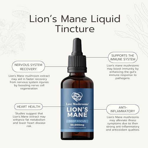 Lion's Mane Liquid Drops for Brain Health 50ml