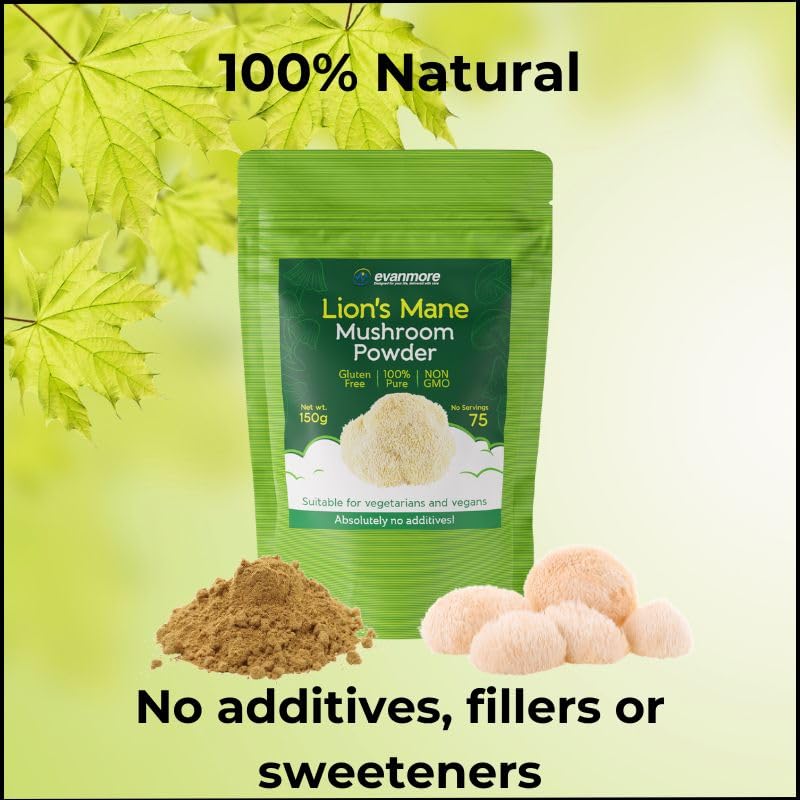 Lion's Mane Mushroom Powder for Brain Health 150g