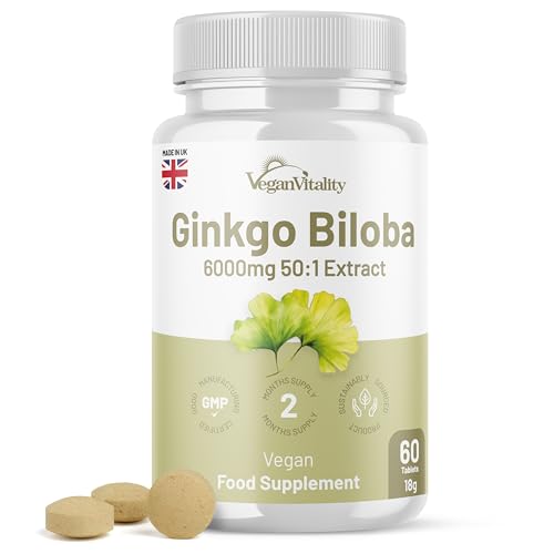 Ginkgo Biloba 120mg Tablets for Memory Support