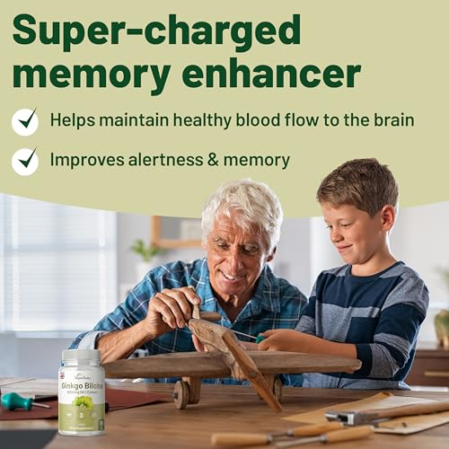 Ginkgo Biloba 120mg Tablets for Memory Support