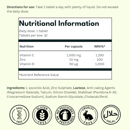 NutraKing Immune Booster Tablets - 32 Day Supply