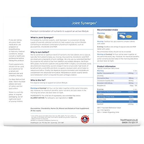 Joint Health Synergex with Glucosamine and Chondroitin