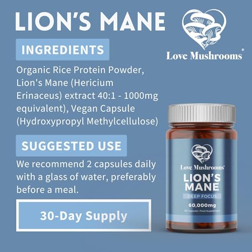 Lion's Mane Capsules for Brain Health & Focus