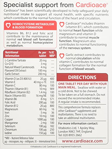 Vitabiotics Cardioace Original - 30 Tablets for Heart Health