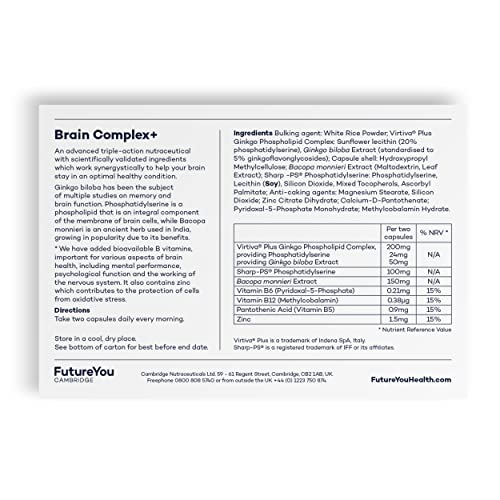 Brain Complex+ Capsules for Energy & Cognition