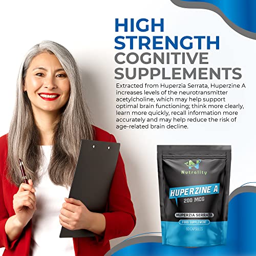 Nutrality Huperzine A Brain Health Supplement, 60 Capsules